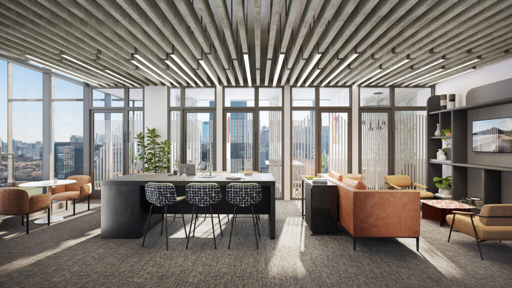 160 N Morgan-Level 29 Co-Working Lounge Area-R01A